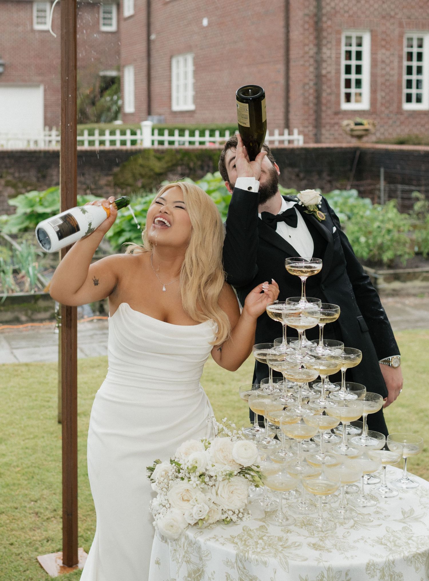 Emotional black and white portraits showing tender embraces at a wedding.