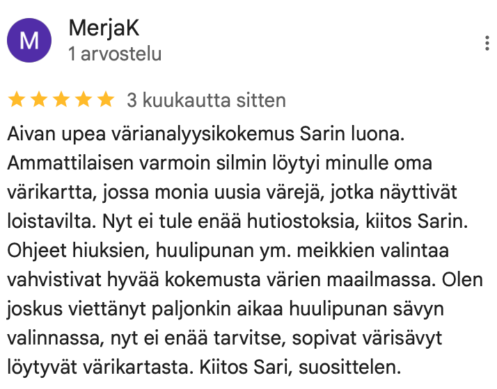 Paras Värianalyysi Helsinki