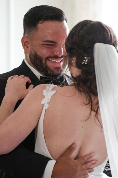 Historic wedding at The Graduate Providence. Elegant grand staircase photography in Rhode Island by professional Stefy Hilmer Photography.