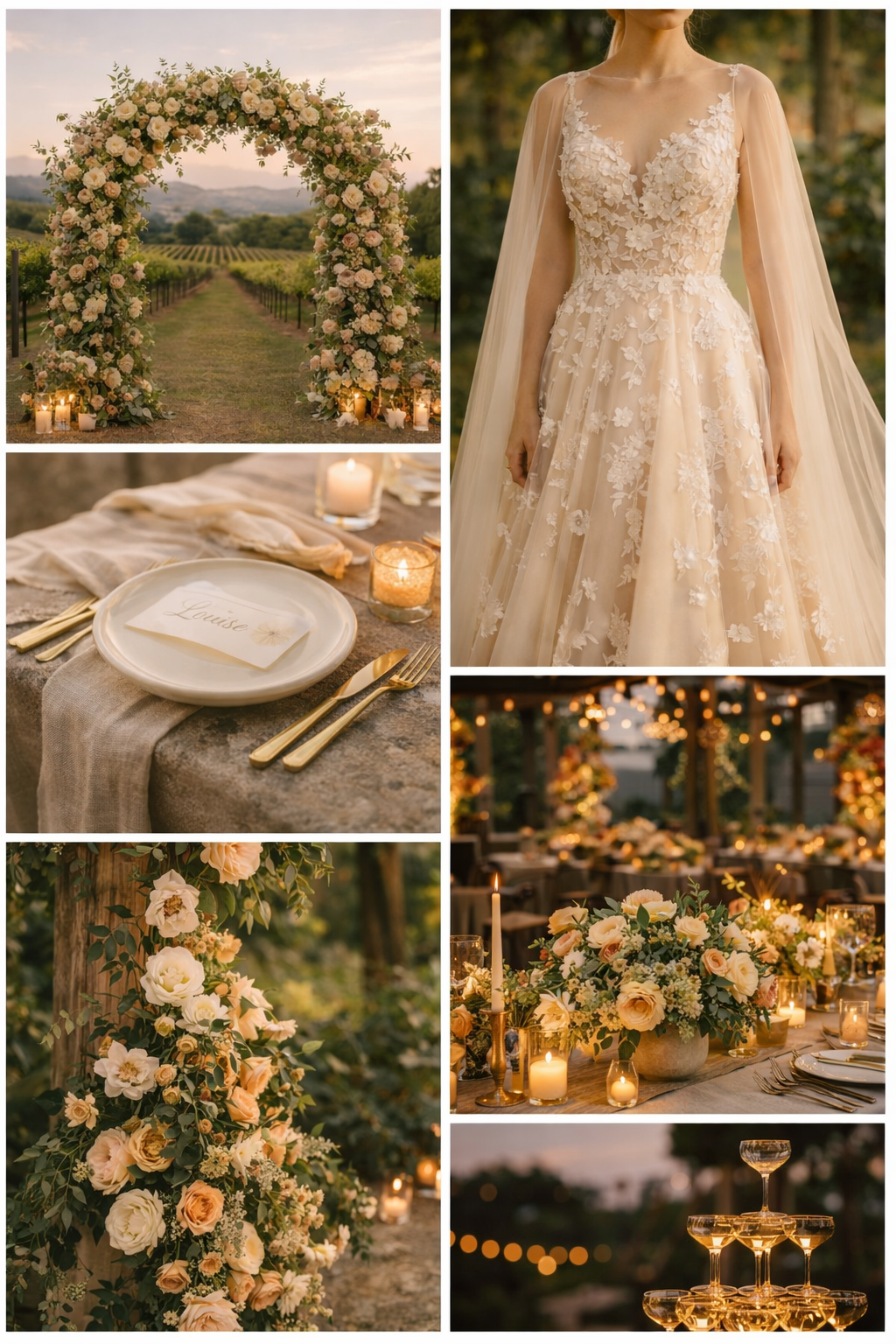 Taurus Bride Collage