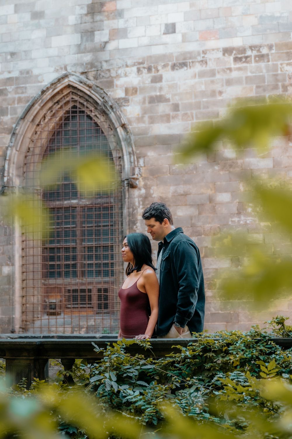 Loving glance by El Beso de la Libertad mural Engagement photoshoot Barcelona BarcelonaLoversPH