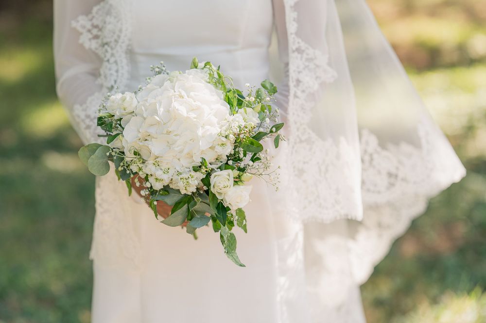 Focus sur le bouquet de la mariée