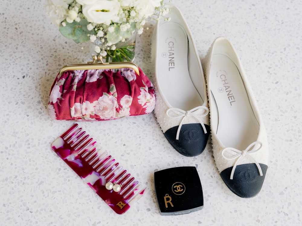 Flatlay accessoires de la mariée