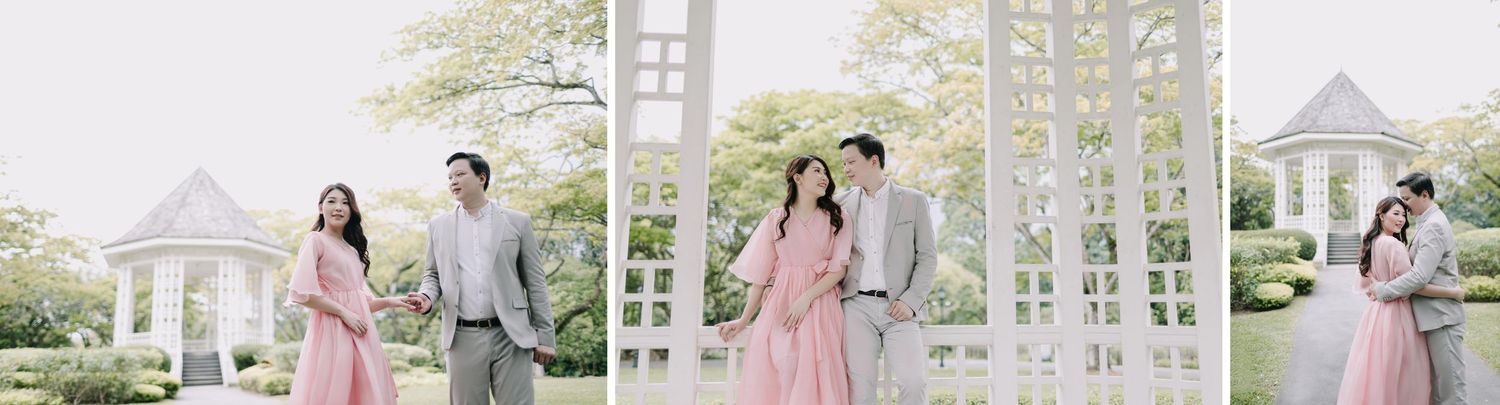 Pre-Wedding Photoshoot Locations in Singapore: bandstand botanic gardens