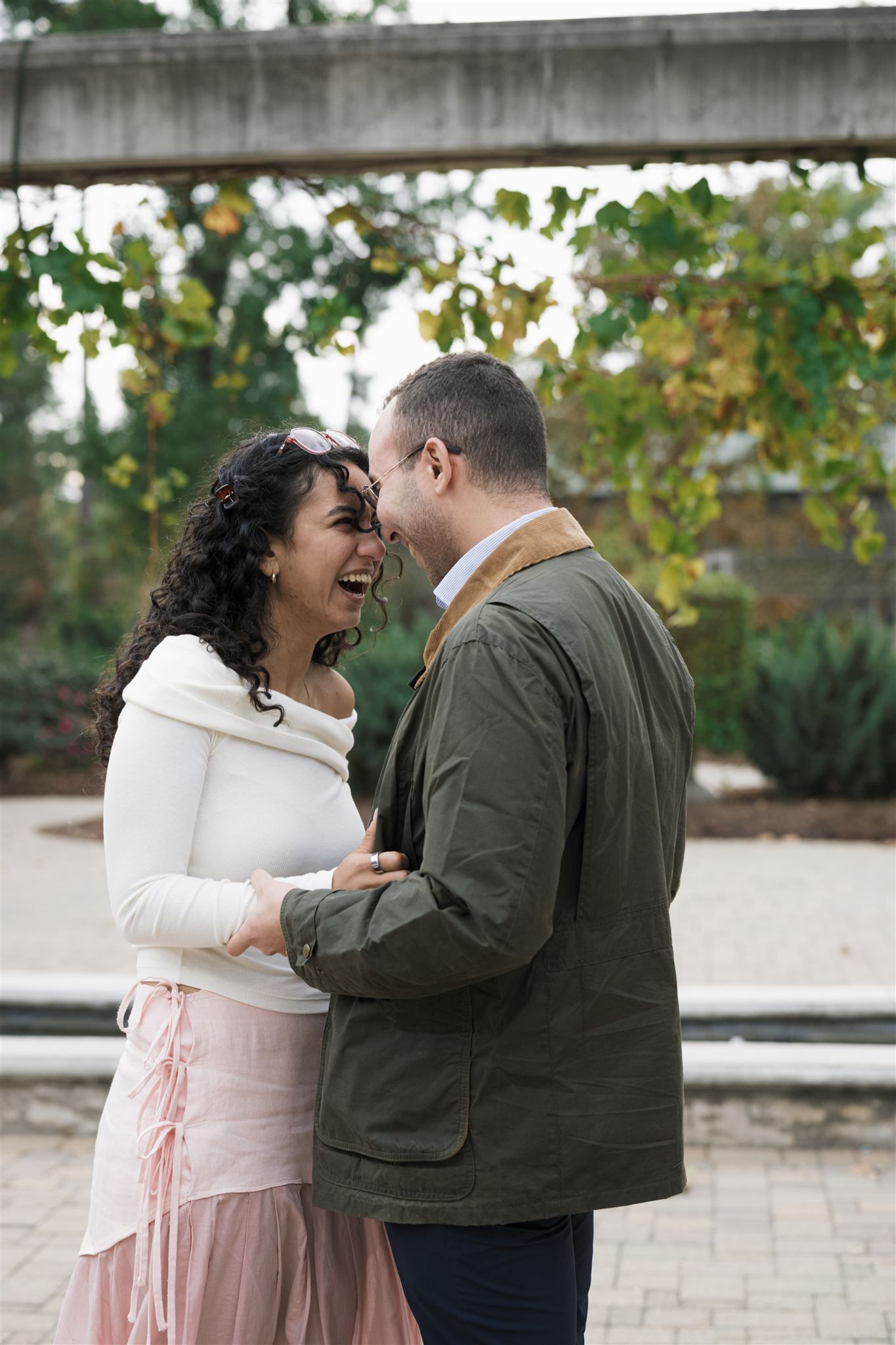 Surprise proposal session at Mercer Botanic Garden in Spring Texas