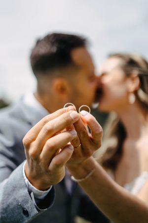 Ringe am Hochzeitstag