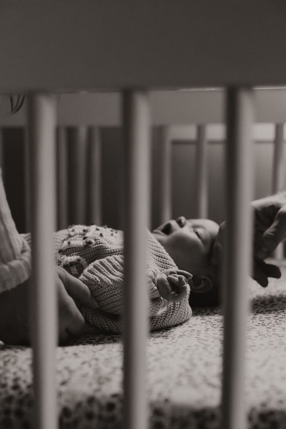 Newborn photoshoot capturing sweet, fleeting moments.