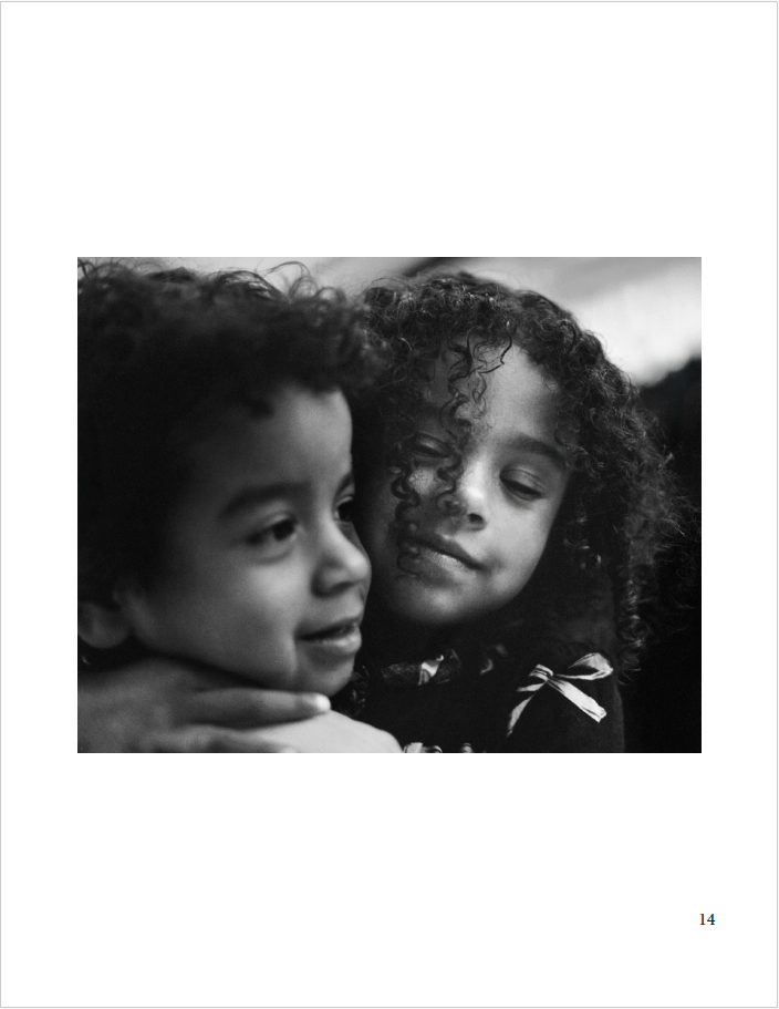 cousins in embrace