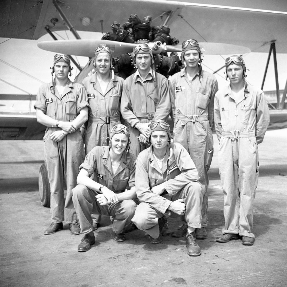 Airmen training at Luke Field in Arizona circa 1945. Now known as "Luke Air Force Base"