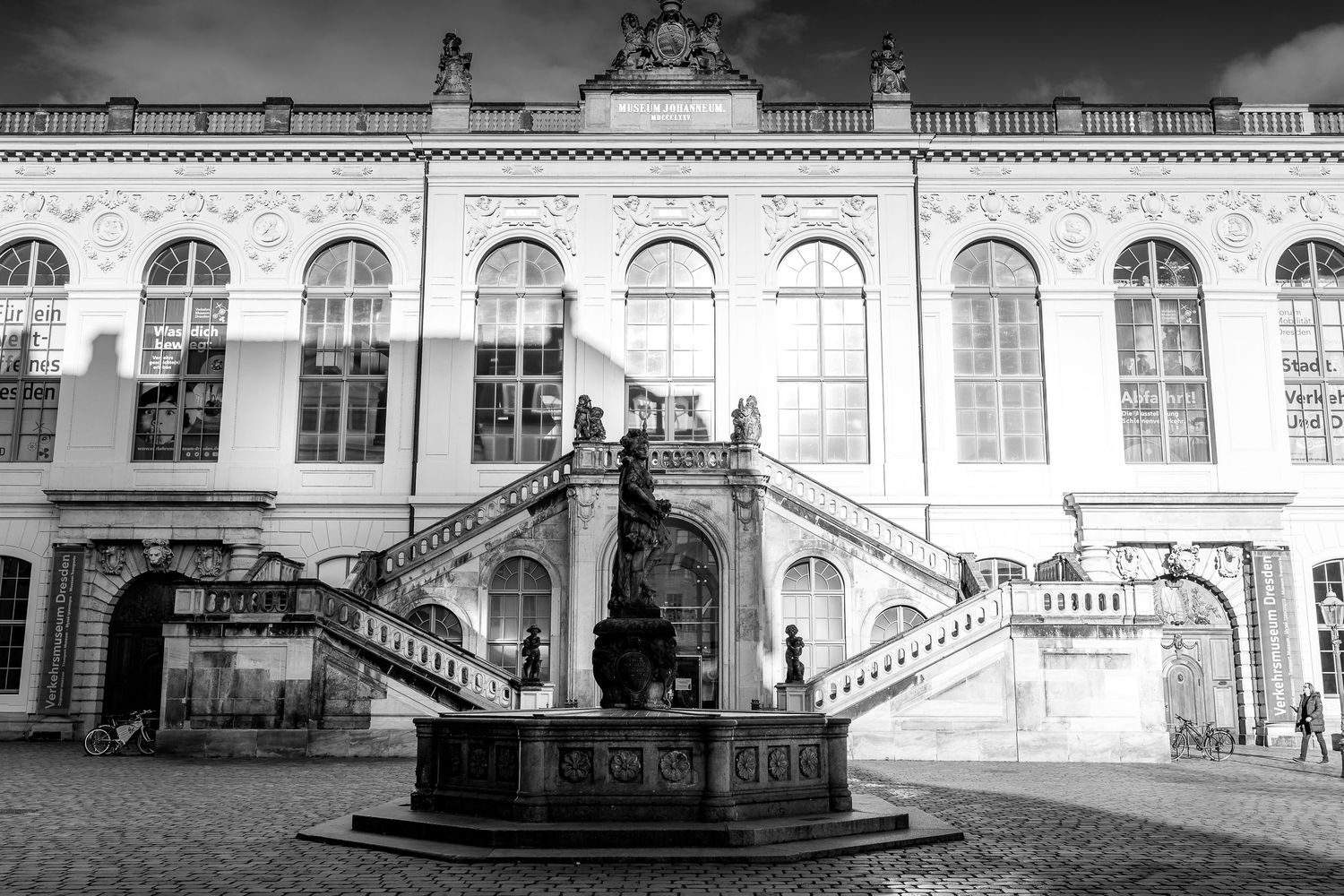 Grand historical palace interior with ornate archways and columns. Organized wedding by MyCastleWedding | Dresden.