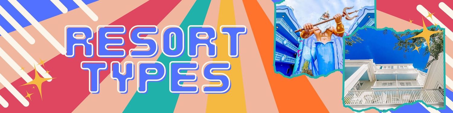 A wide decorated banner with bright neon colors featuring text and geometric patterns on a blue background.