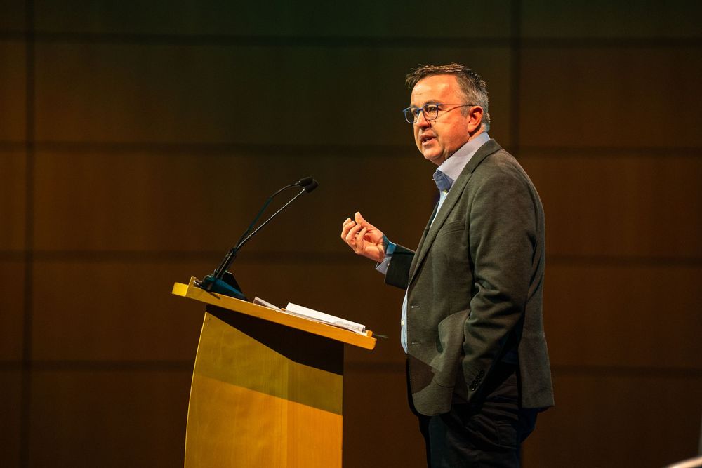 Brian Hayes, Chief Executive, Banking & Payments Federation Ireland at the FintechNation 25 The Convention Centre Dublin.