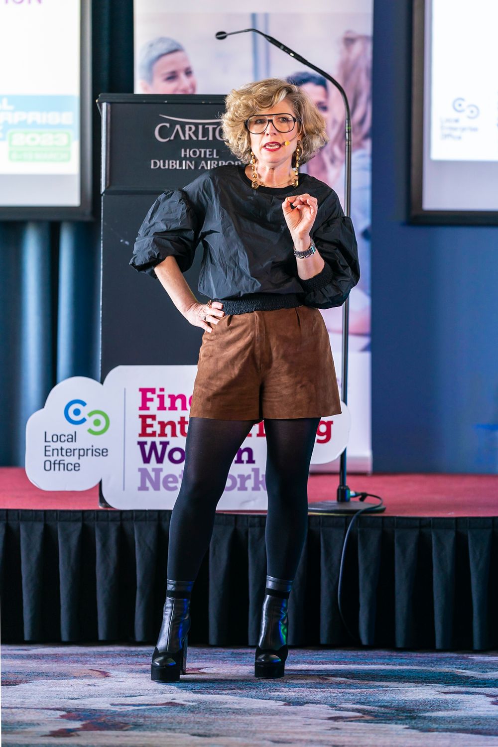 Keynote Speaker Sonya Lennon at the Fingal Enterprise Women's Network meeting.