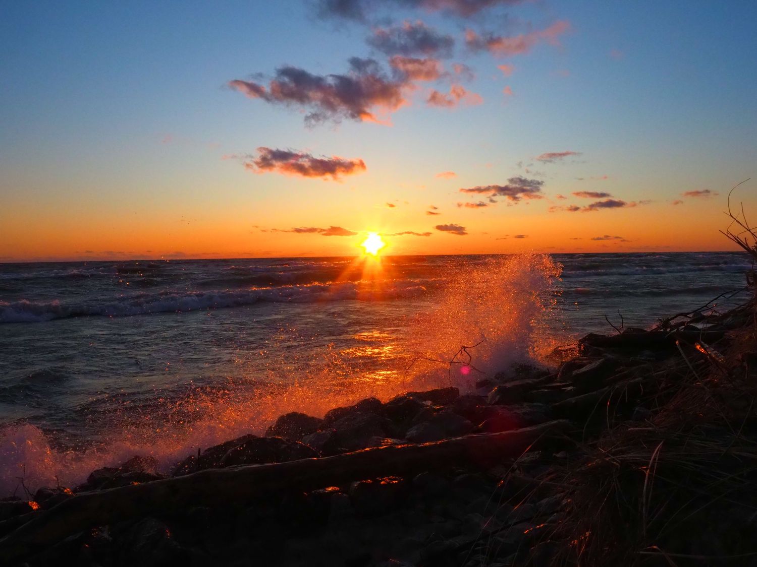 muskegon michigan sunset