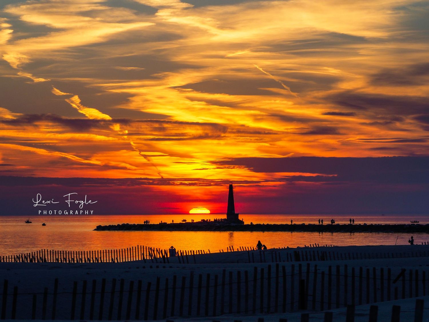 muskegon michigan sunset