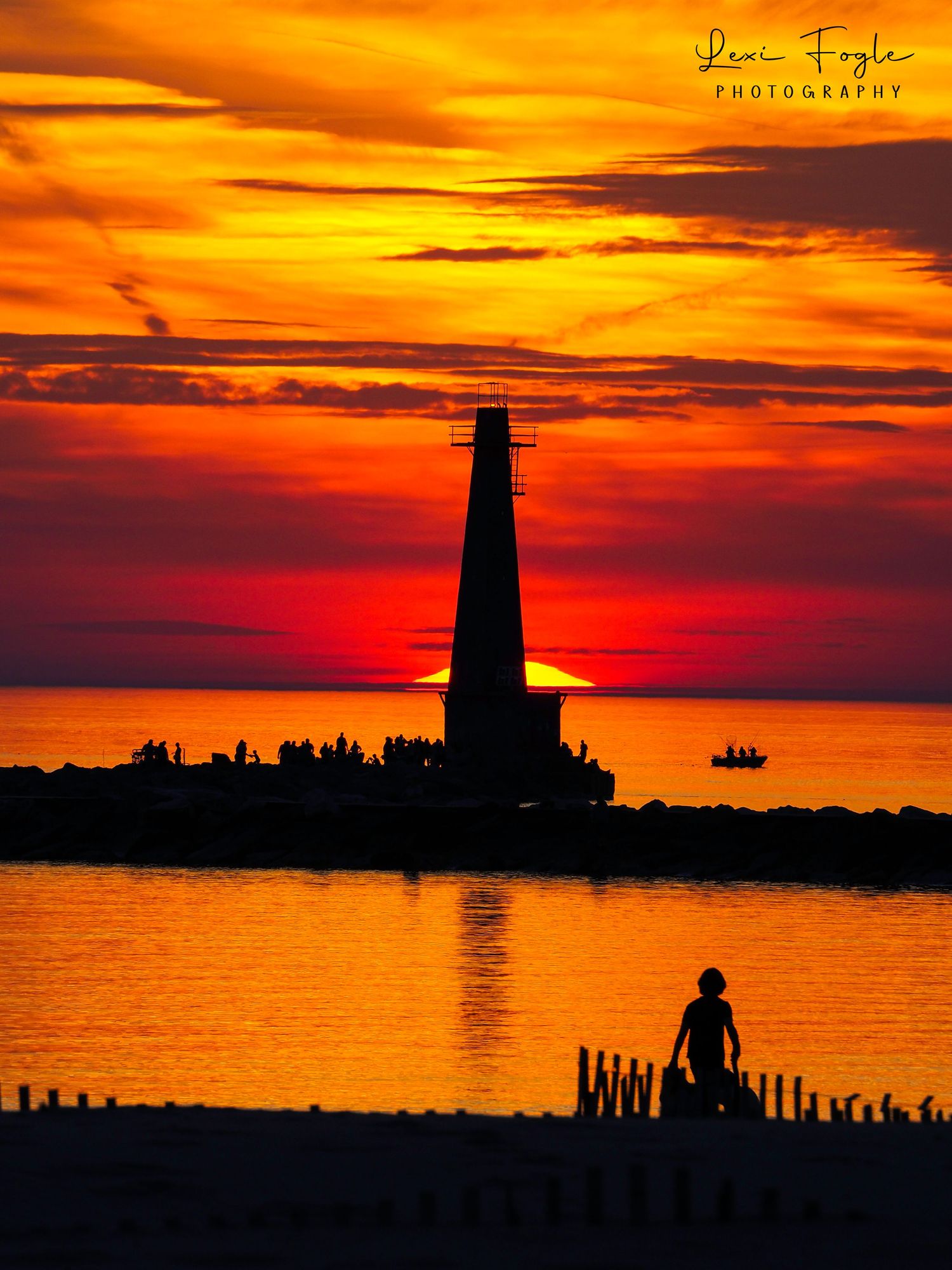 muskegon michigan sunset