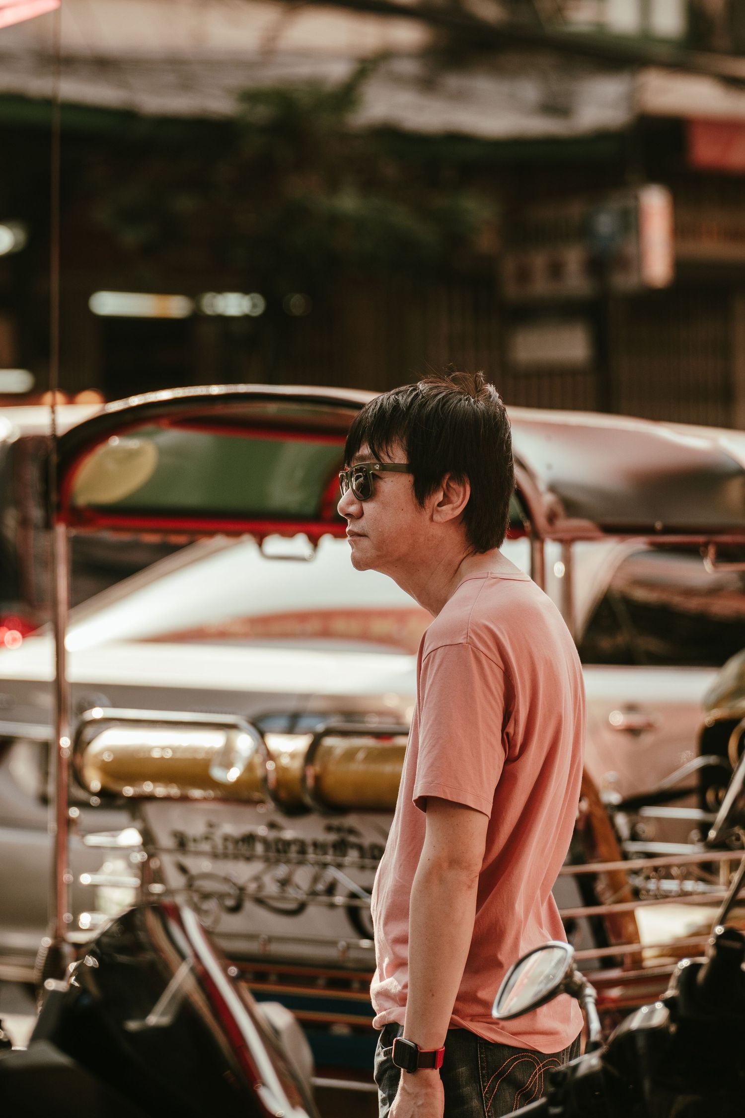 street photography de piéton en ville bangkok
