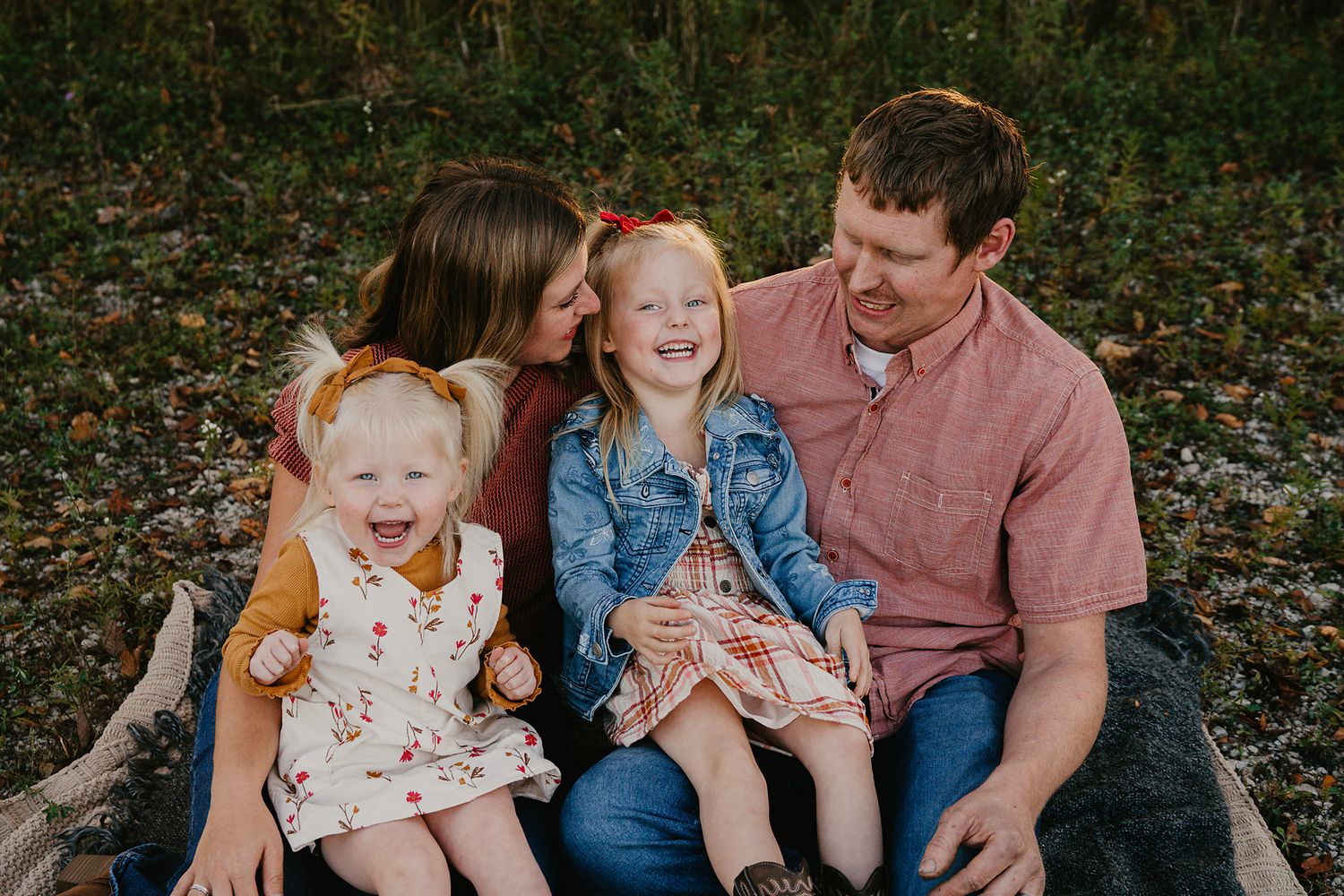 fall, family, golden hour, West Michigan, mini session
