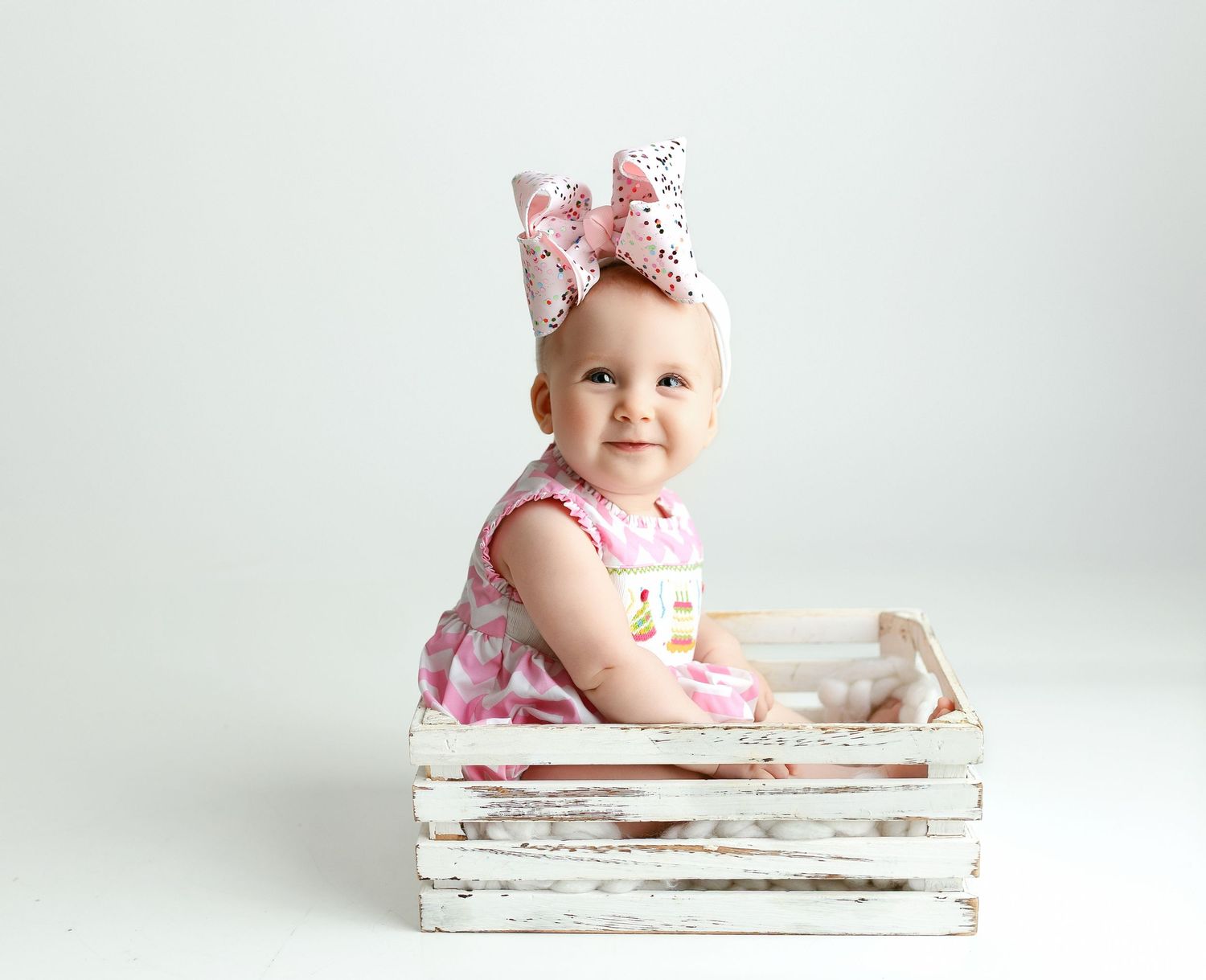 A little girl in a basket. Greenville, SC newborn photographer, Easley, SC newborn photographer, Upstate SC newborn photographer