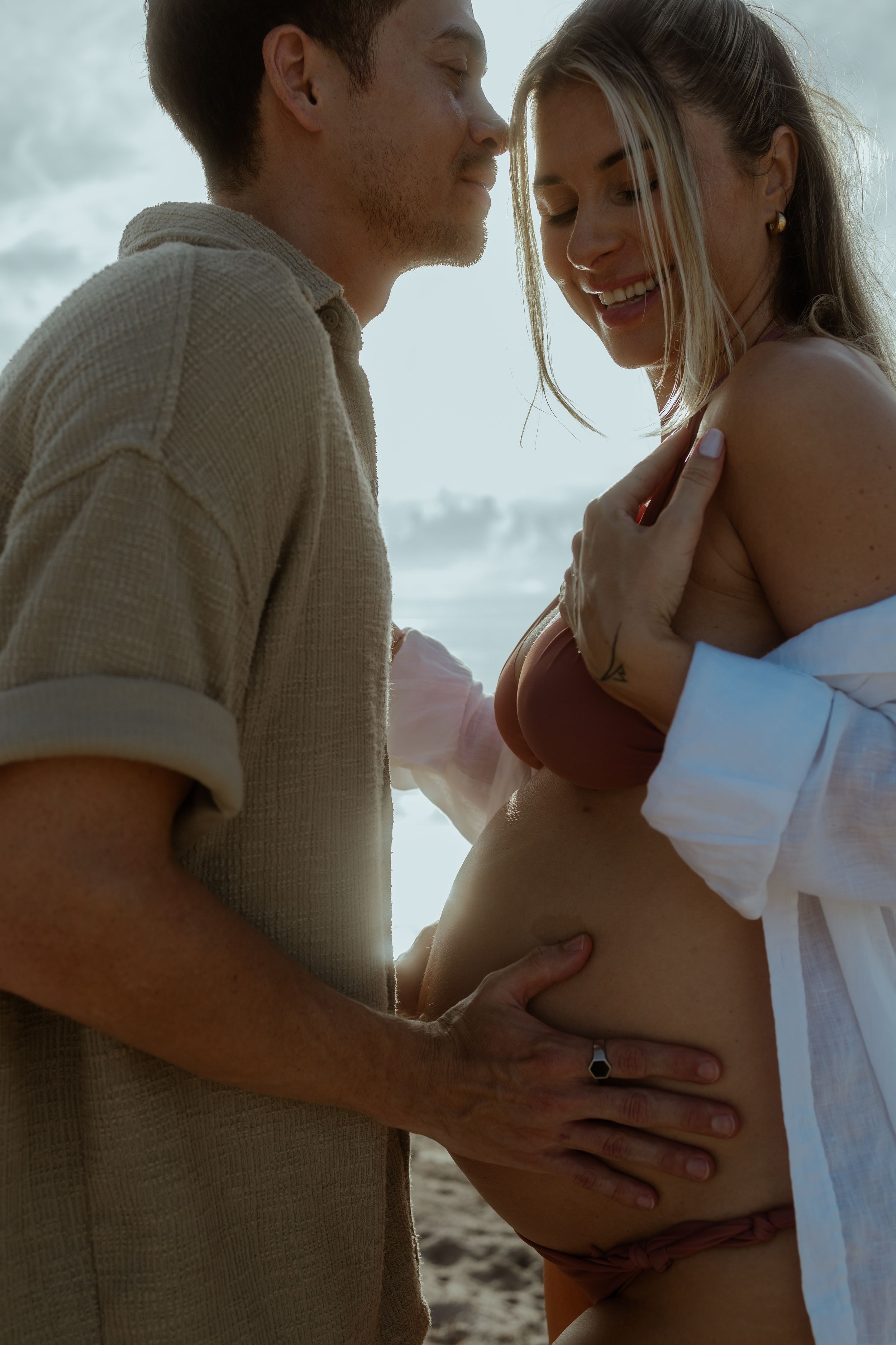 Romantic South Florida couple portrait, cinematic engagement vibe perfect for Pinterest weddings by MannyPortraits.