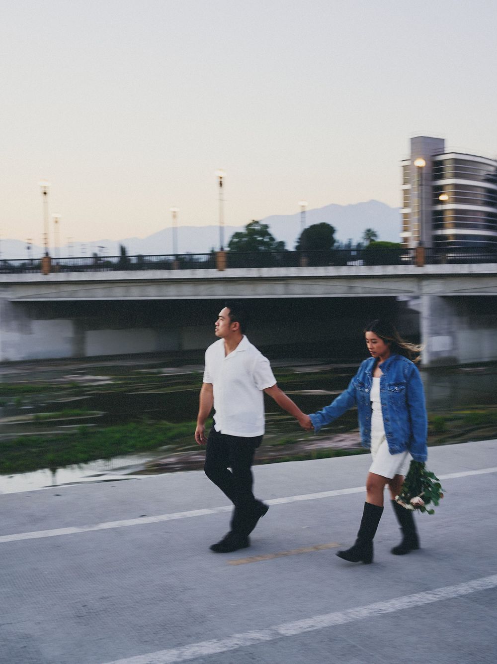 los angeles engagement prewedding photo