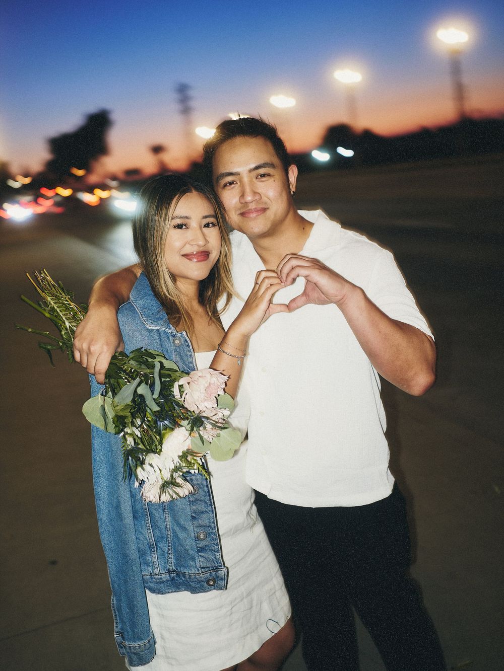 los angeles engagement prewedding photo