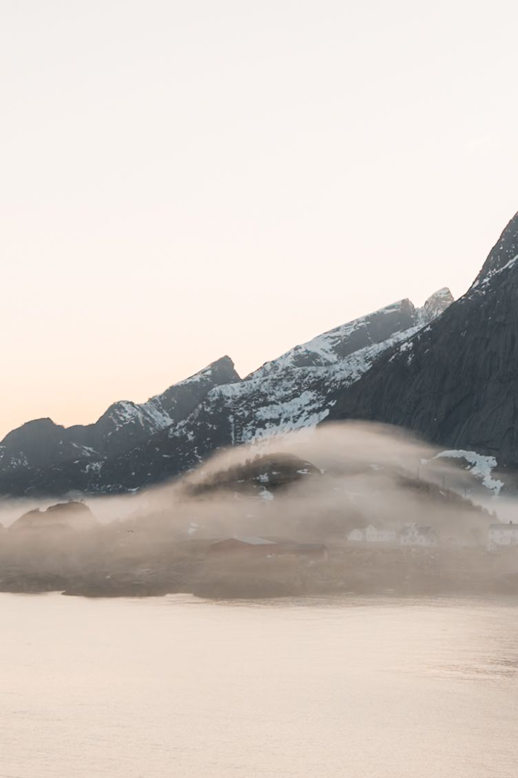 paysage lofoten hiver