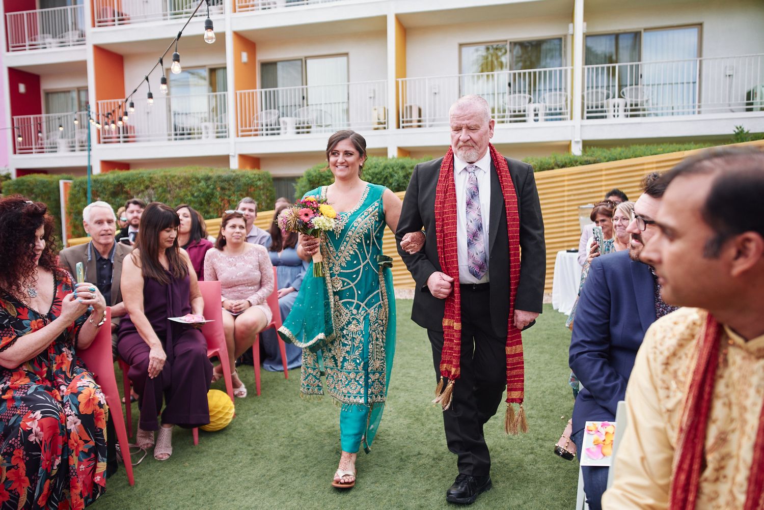 Saguaro Palm Springs same sex wedding photo
