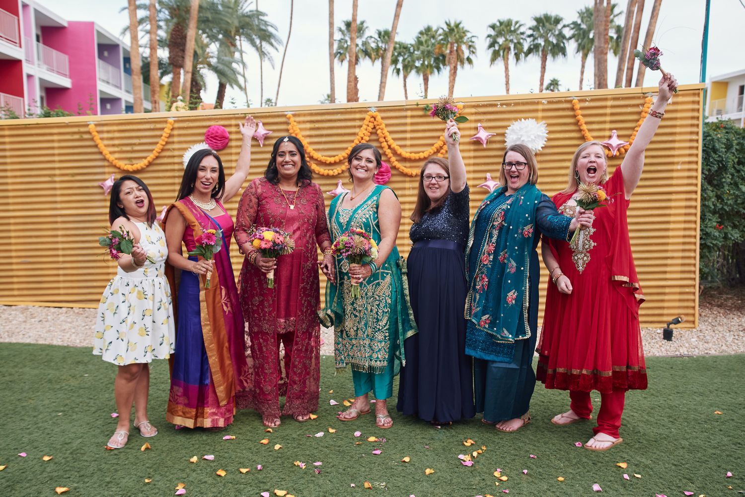 Saguaro Palm Springs same sex wedding photo