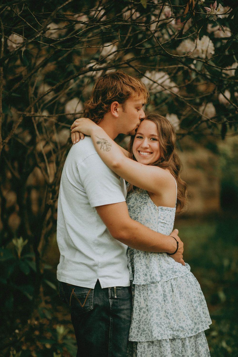 rainy spring engagement session at keystone state park derry pa, indiana blairsville pa photographer