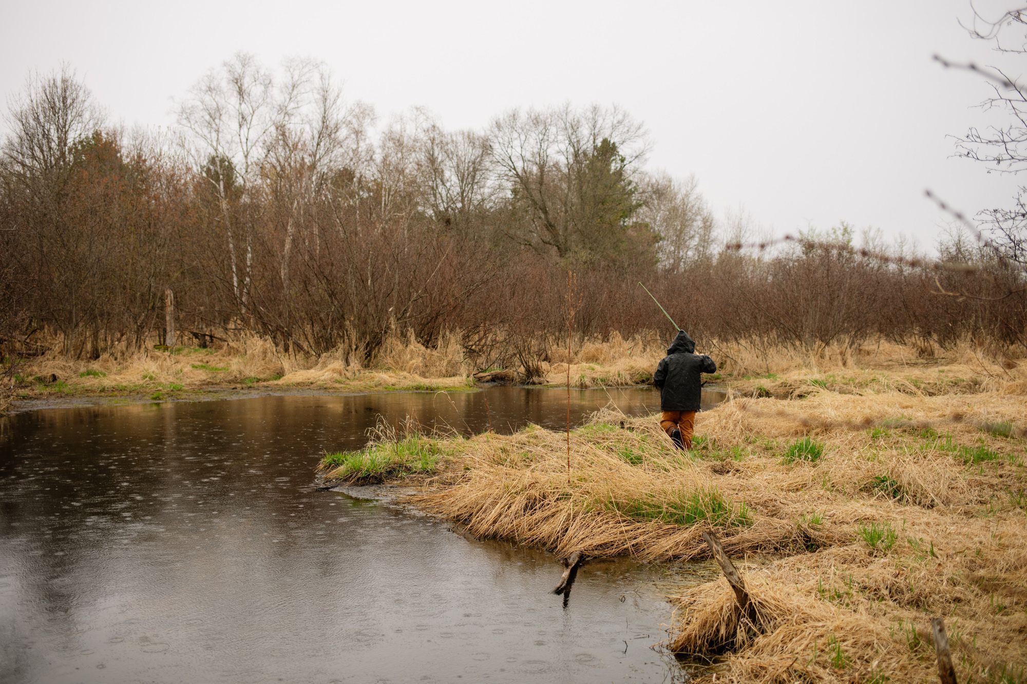 Fly Fishing after working with Clearwaters Trout Unlimited at McCann creek