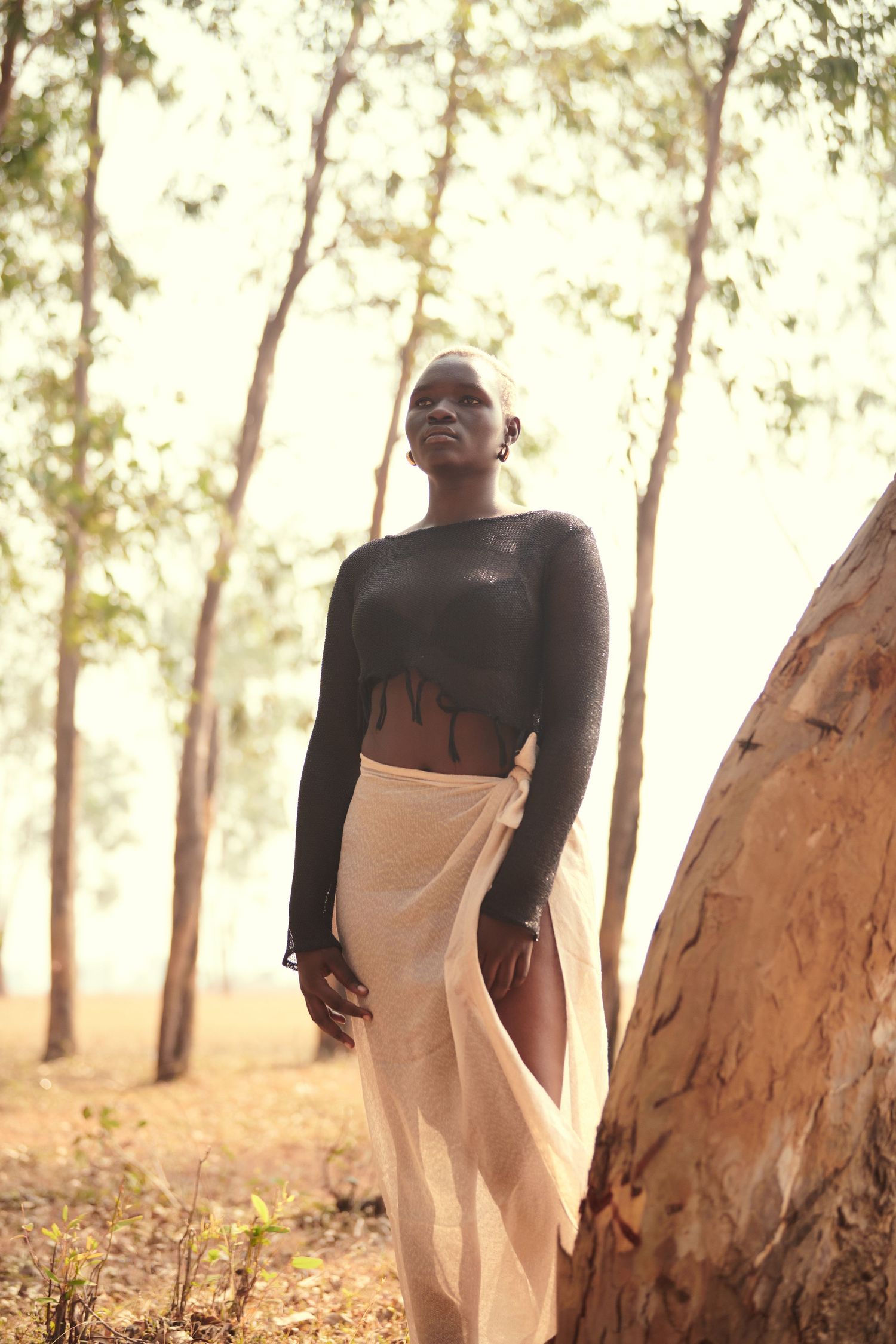 african  model posing