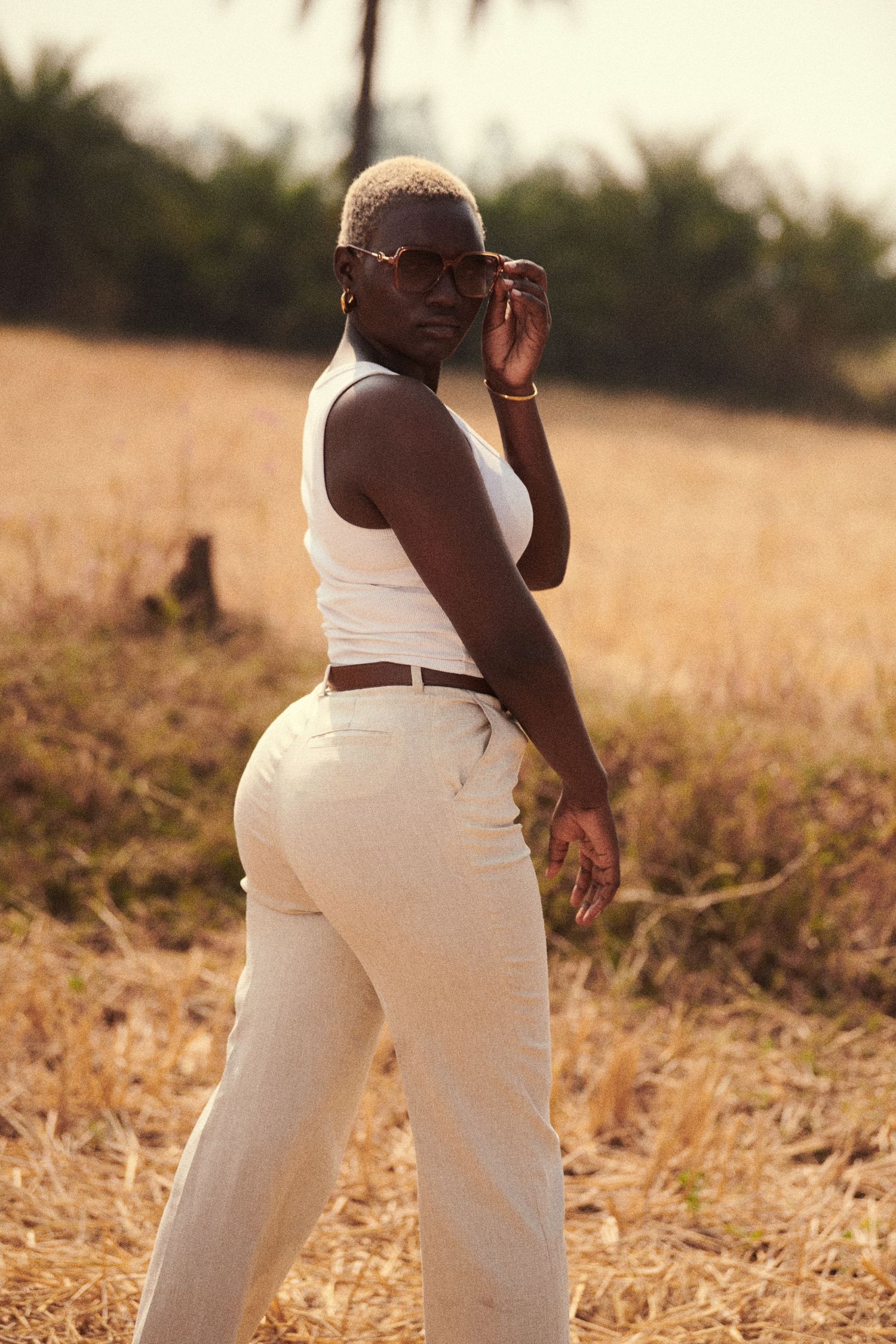 african  model posing
