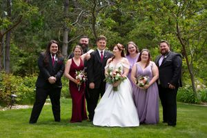 bridal party portrait Wedding @ Wild Rose Manor