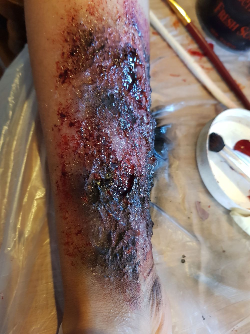 Burn effect with direct apply silicon