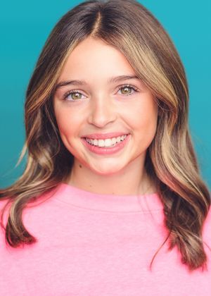 A series of portraits with wavy blonde highlights against a turquoise background.