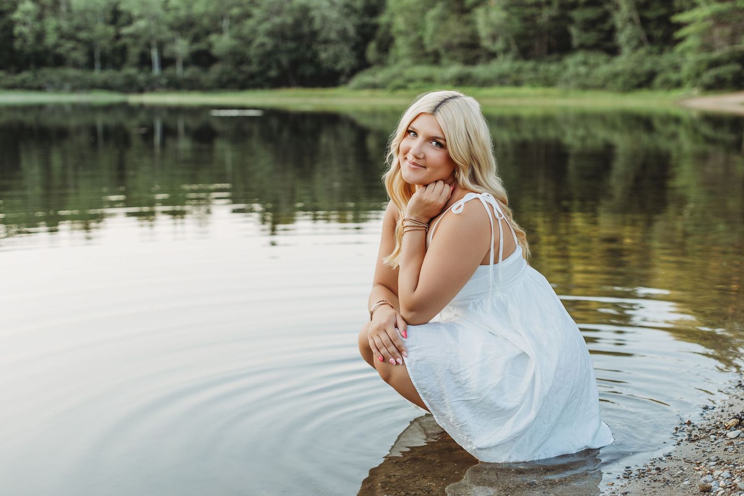 photography session near water in maine