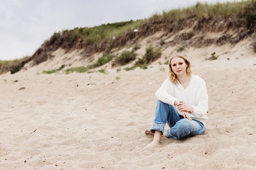 reid state park maine senior session photoshoot for graduating maine senior