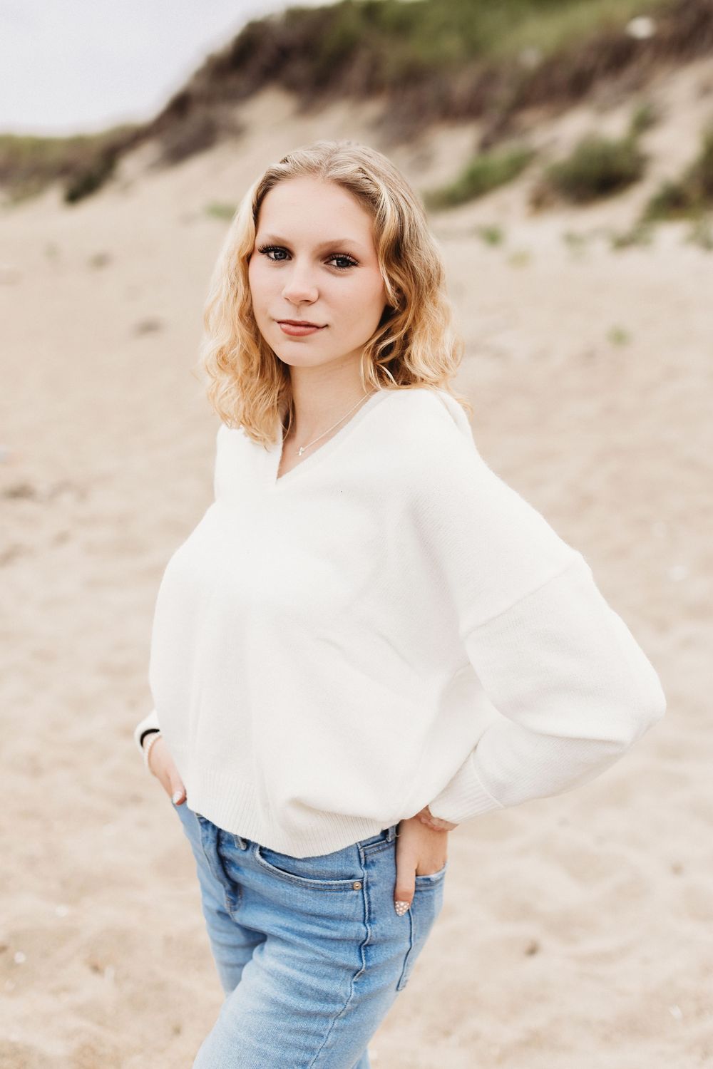 reid state park maine senior session photoshoot for graduating maine senior