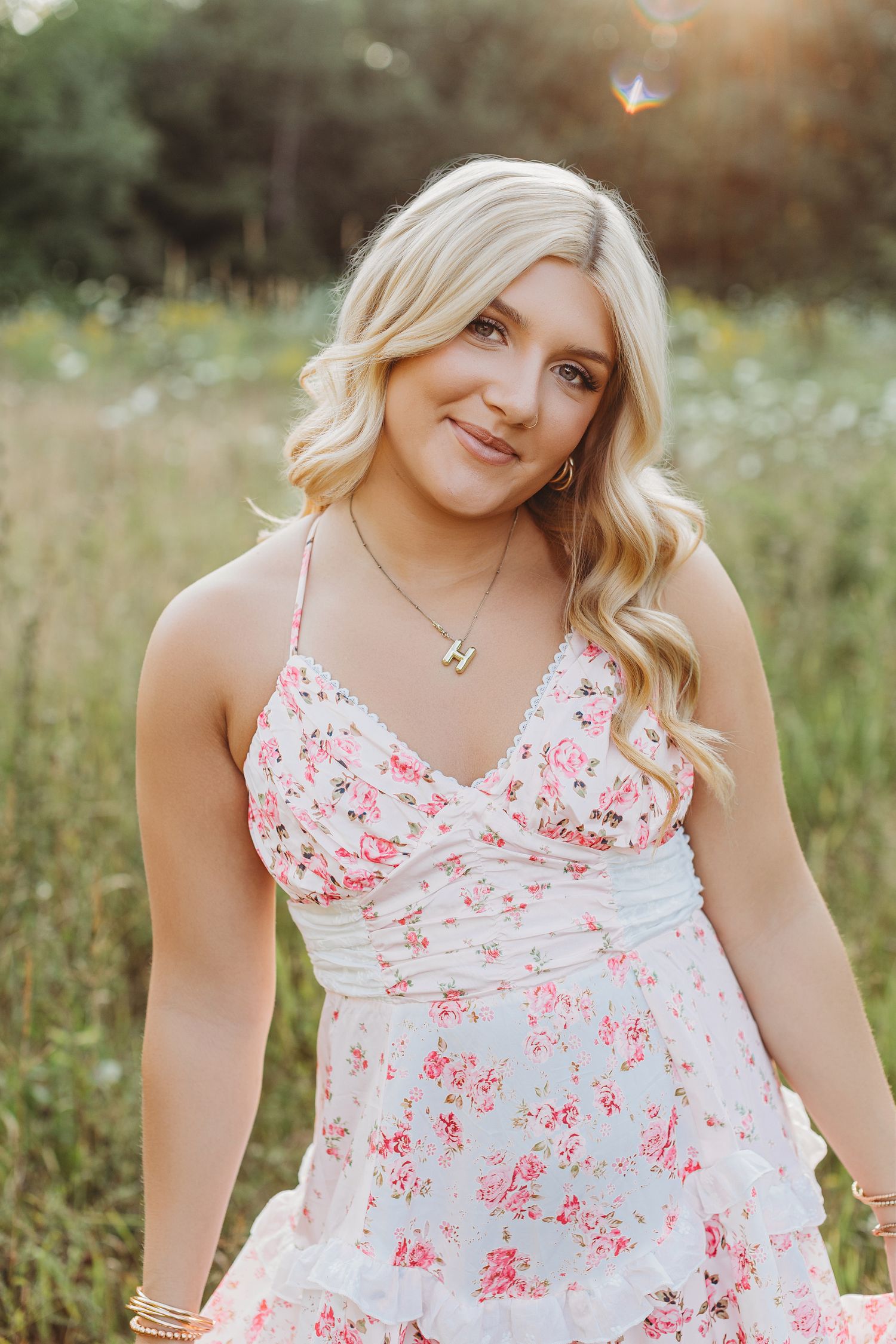 senior girl photography session in maine