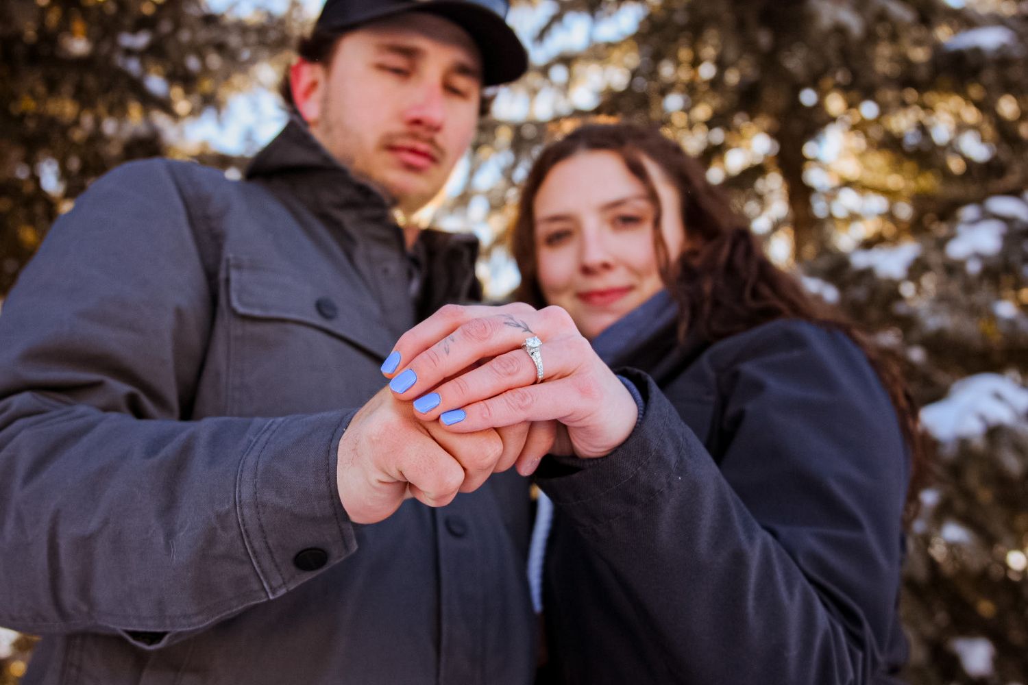 engagement shot