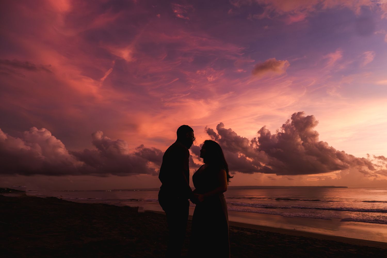 Bali Proposal with fire dance
