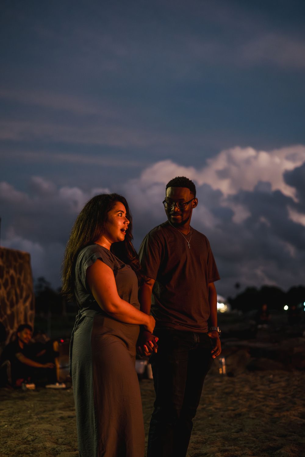 Bali Proposal with fire dance