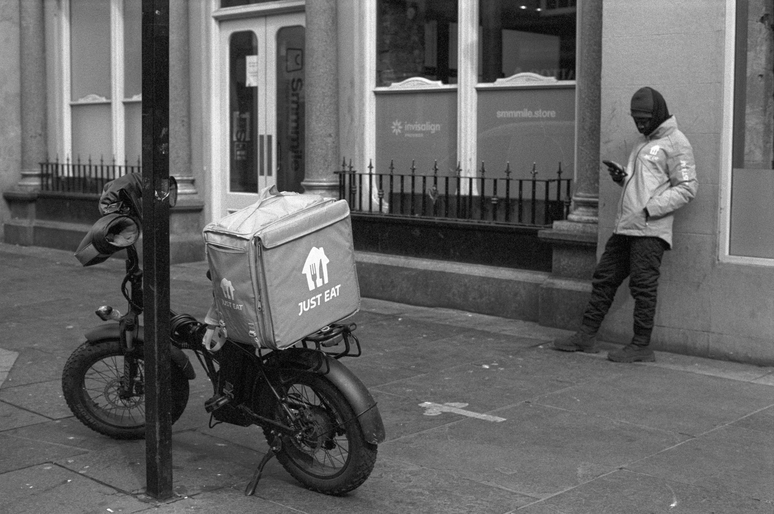 A  series of fine art photographs about our fast food culture. Made in Newcastle-upon-Tyne, covering delivery riders, advertising and more.