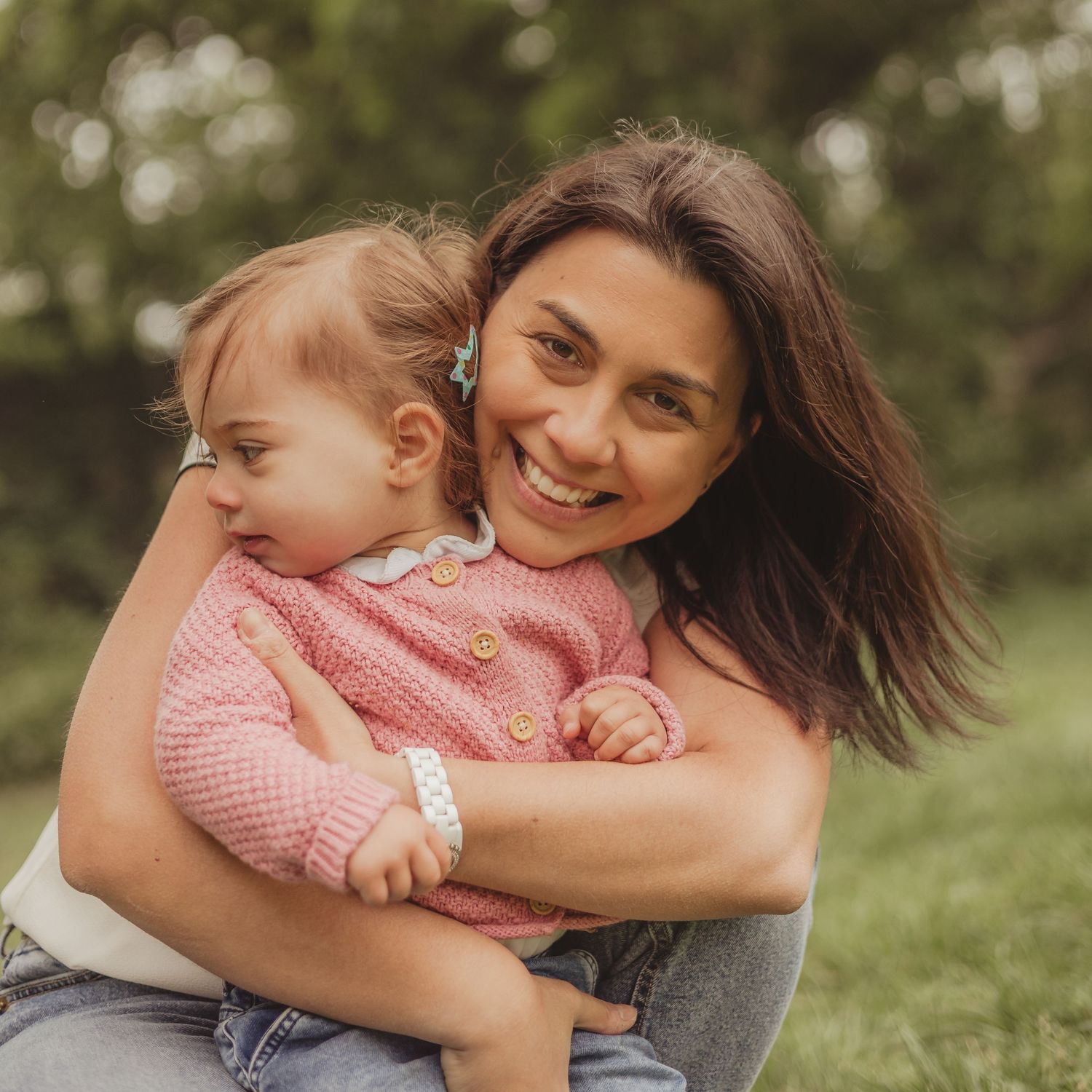 mum and toddler embrace