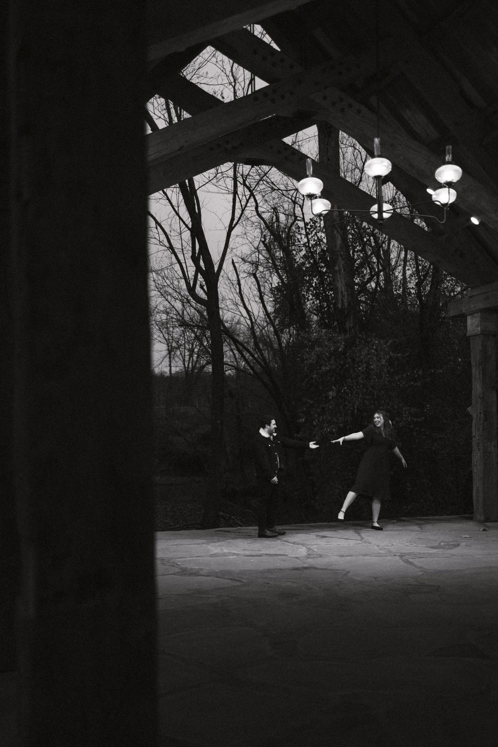 finley farms engagement session at the chapel