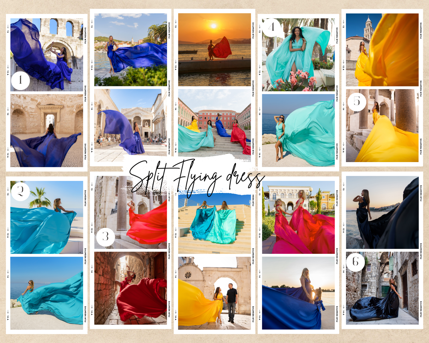 Znjan Old town Split Beach Split Yellow Blue Purple Solo Bachelorette Friends Engagement Couple Flying dress Croatia SPLIT PHOTO AGENCY