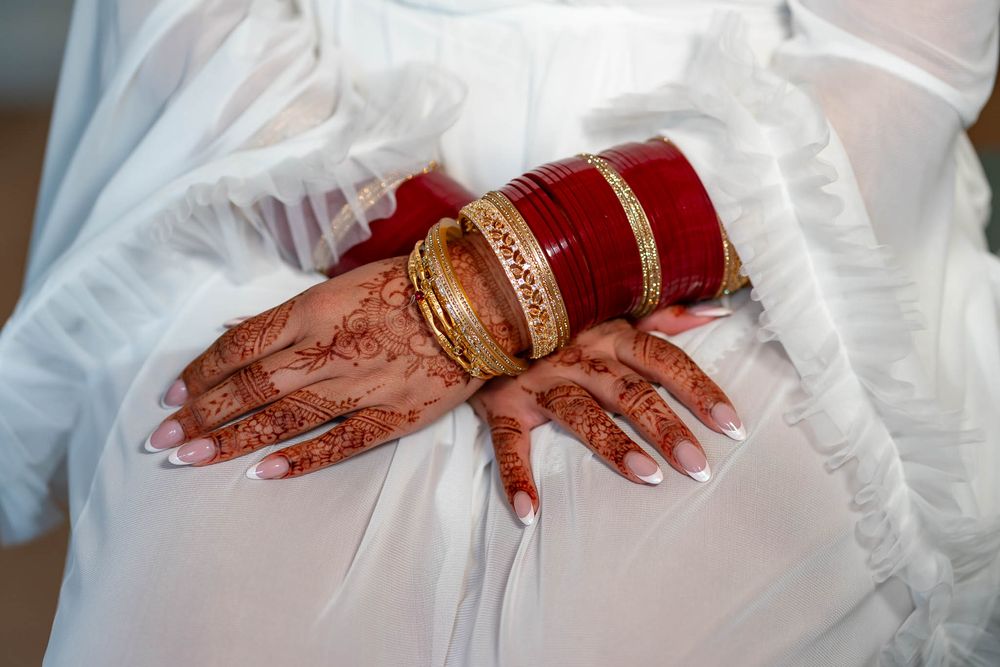 Bride's Wedding day henna tattoos on hands at St Audries Park Wedding