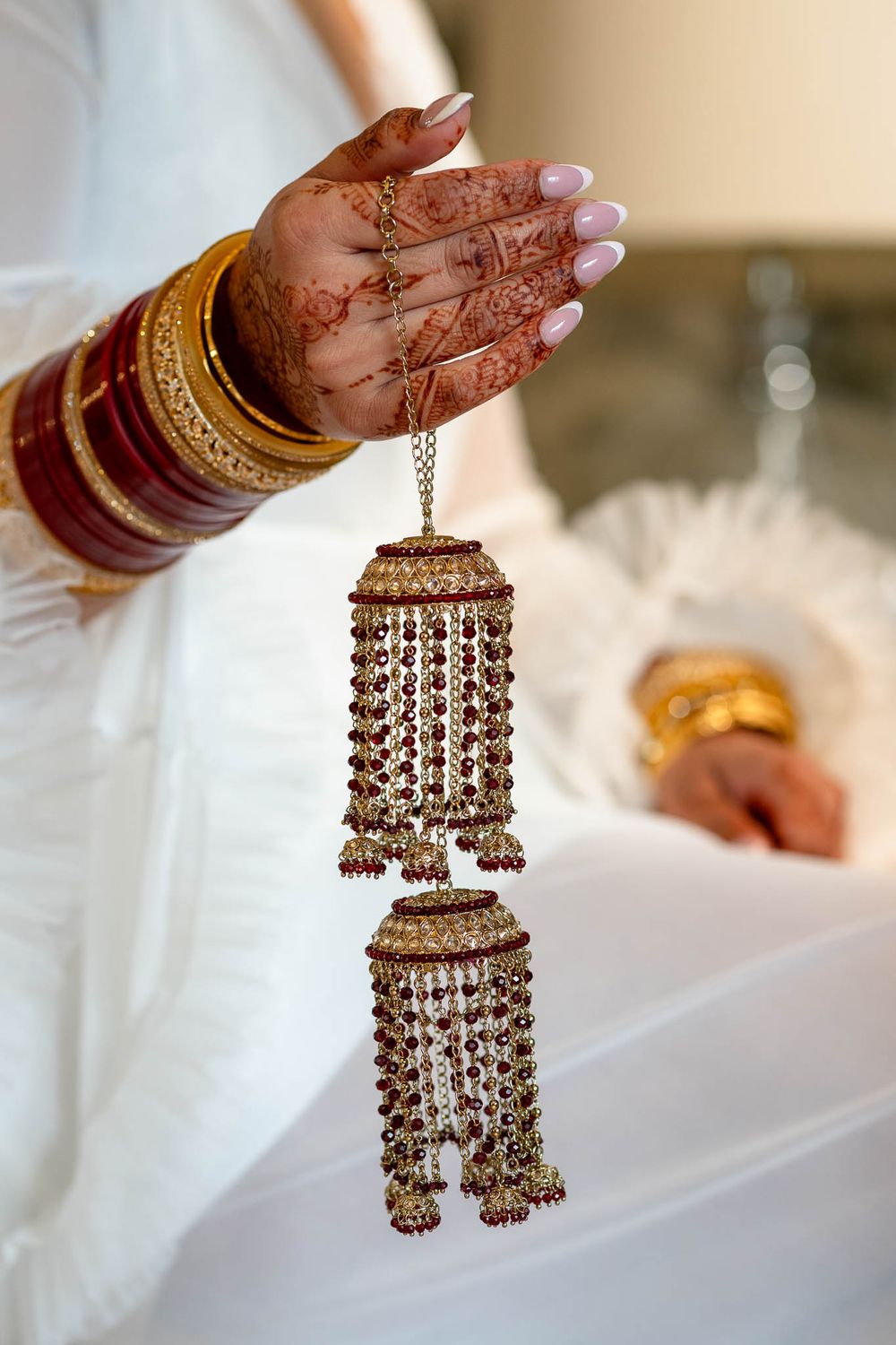 Indian Bride's Wedding jewellery St Audries Park