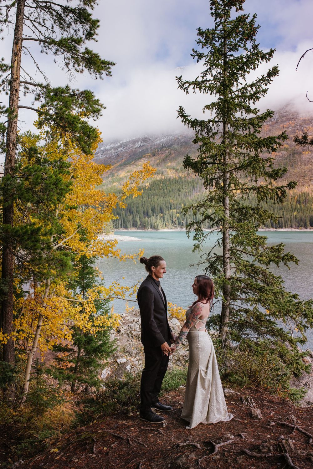 Lake Minnewanka I Banff Elopement